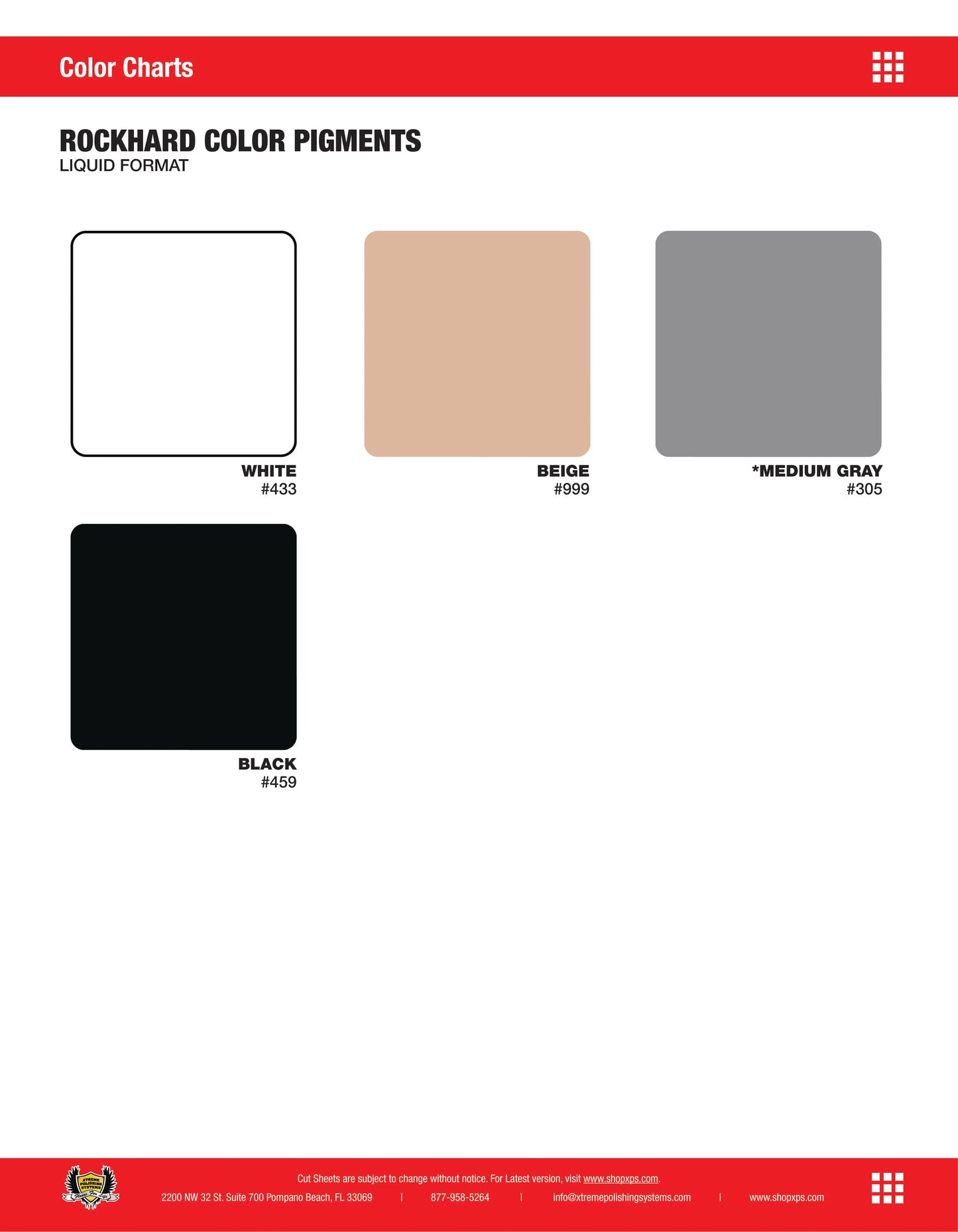 Epoxy Pigments - Rockhard Solid Color Additive