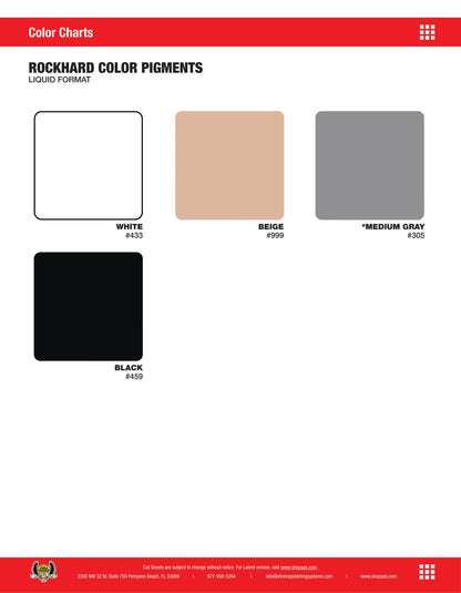 Epoxy Pigments - Rockhard Solid Color Additive