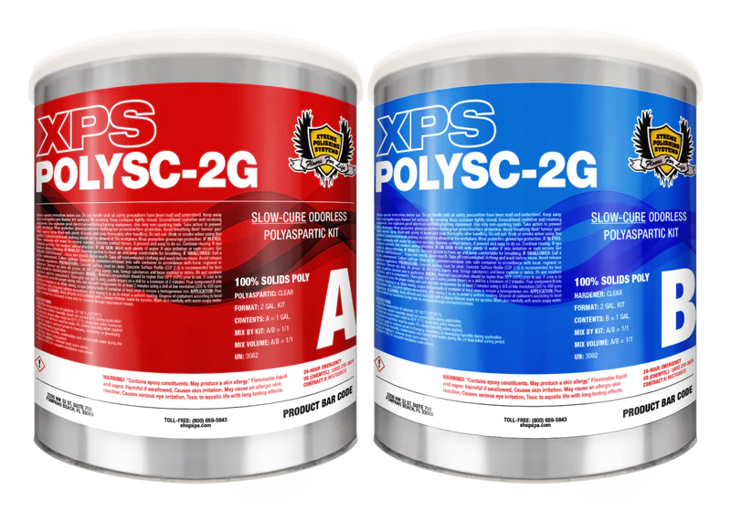 SLOW CURE POLYASPARTIC FLOOR COATING-XPS SC POLY 2GAL.KIT